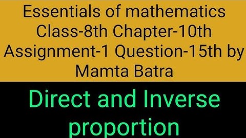 Essentials of mathematics Class-8th Ch-10th Assi-1st Que-15th by Mamta Batra #class8thmaths #maths