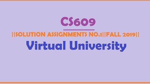 CS609|| Assignment 1 IDEA Solution||FALL 2019