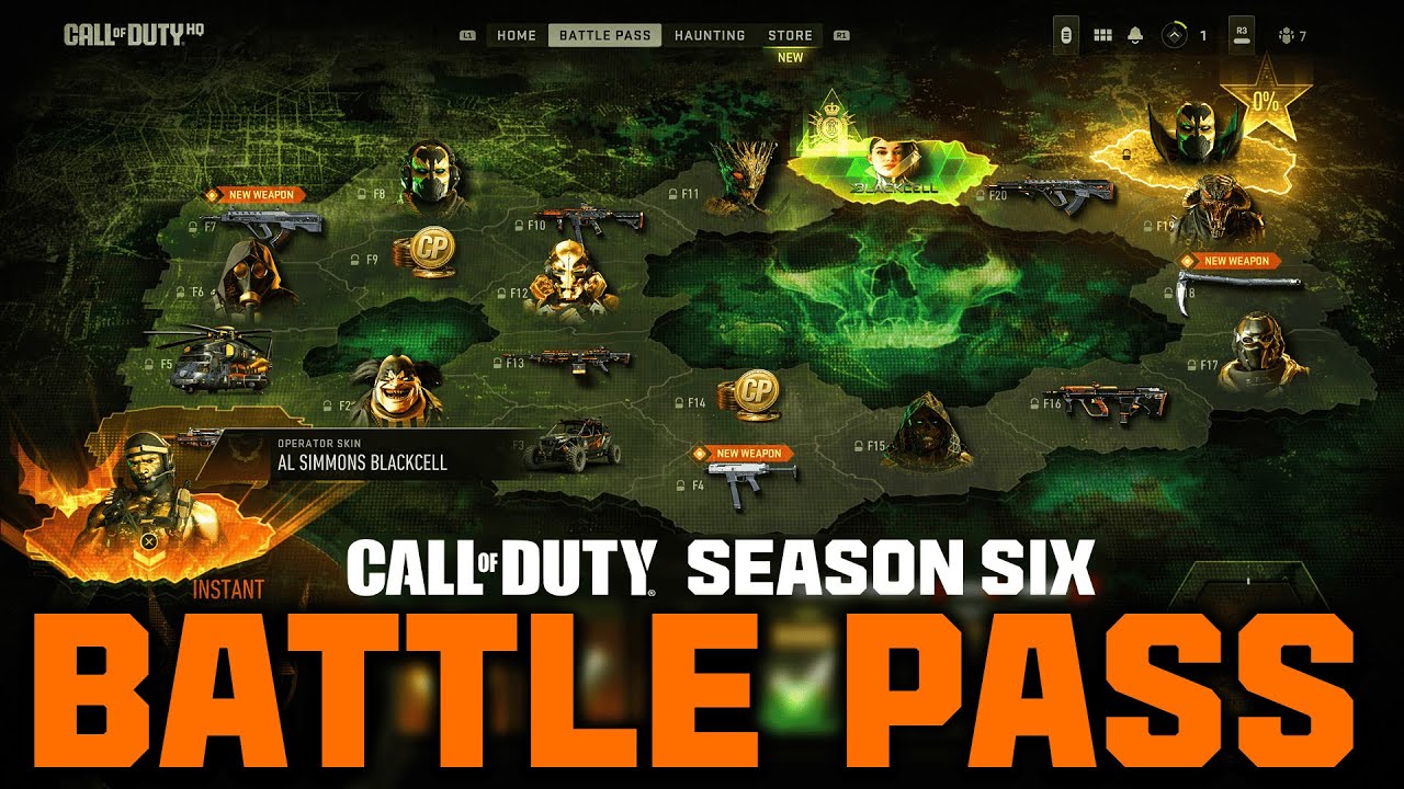 Call Of Duty WARZONE: The FULL SEASON 6 BATTLE PASS! (WARZONE Season 6) 