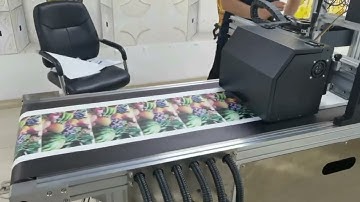 Roll to Roll CMYK Single Pass Printer For Paper Bags and Cartons