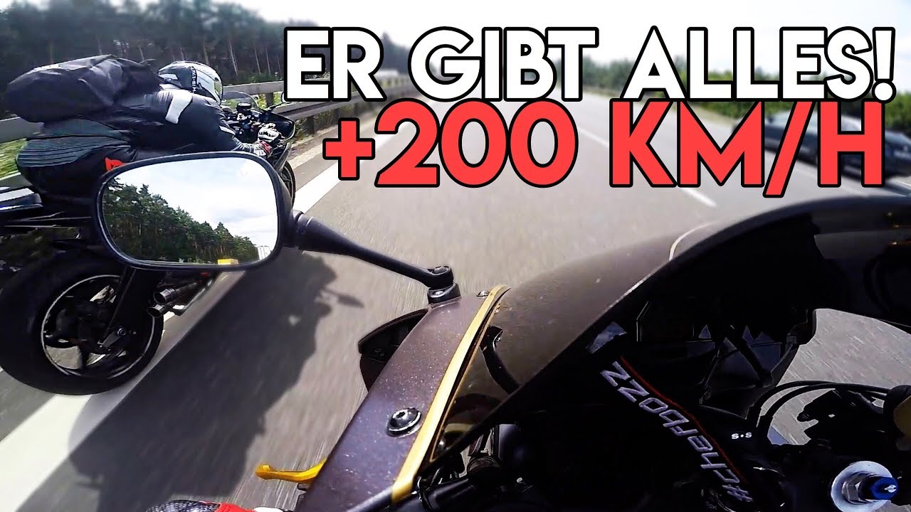 Verfolgungsjagd auf der Autobahn! R6 vs. CBR600RR - YouTube