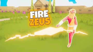 FIRE ZEUS VS EVERY FACTION | TABS MODDED GAMEPLAY