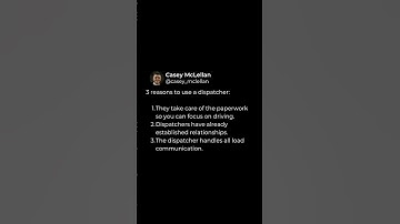 Three Reasons To Use A Dispatcher 🚛