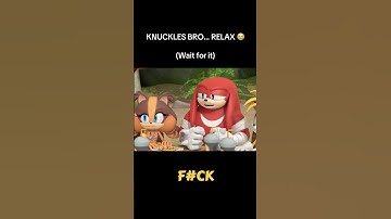 Knuckles was NOT having it today 😭 #sonic #sonicthehedgehog #knuckles #funny #shorts