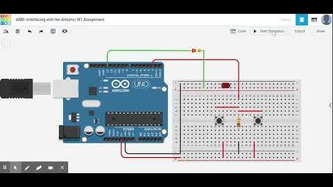 Interfacing with the Arduino: Week 1 Assignment | Tinkercad |Coursera