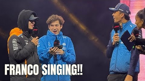 Franco Colapinto asked Las Vegas Fans to sing 'Happy Birthday' for Lando Norris