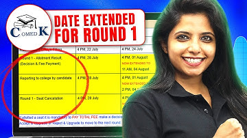 COMEDK 2025 Round 1 Date Extended ⏳ | Decision, Reporting & Seat Cancellation Guide!
