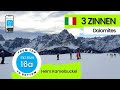 3 zinnen dolomites italy ski run 16a  helm kamelbuckel from top to bottom