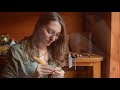 WOOD CARVING AN EAGLE |  Whittling project with crystal inlay