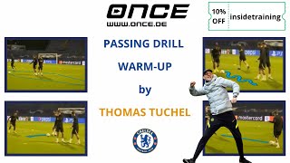 Passing drill warm-up by Thomas Tuchel | Chelsea FC