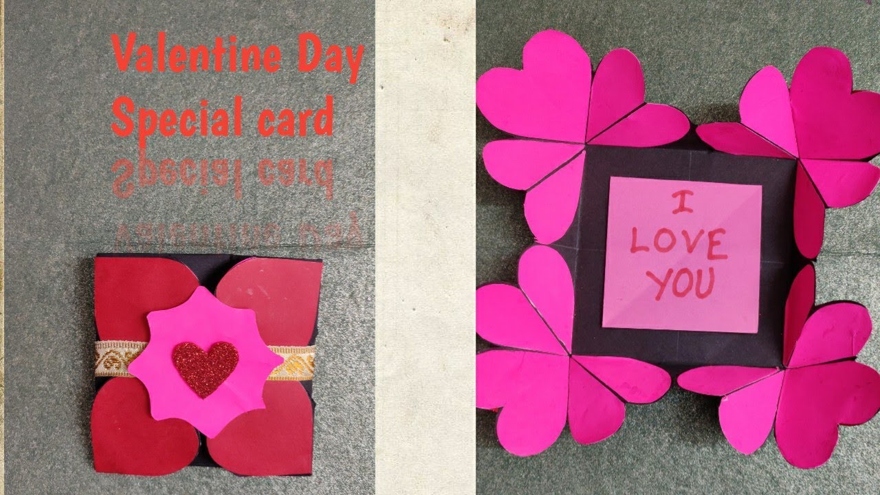 Valentine Day card कैसे बनायें हिंदी DIY Craft how to make