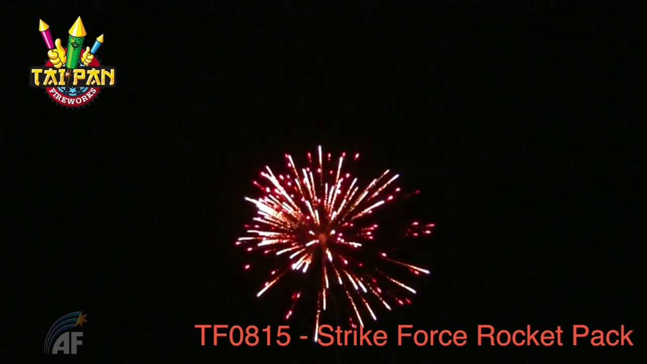 Absolute Fireworks - TF0815 Strike Force Rockets - YouTube