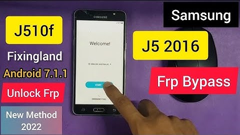 FRP bypass / SAMSUONG J5 2016 (j510f) android 7.1.1 FRP bypass / Unlock FRP/NEW Method 2022