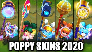 All Poppy Skins Spotlight 2020 (League of Legends)
