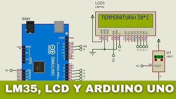 ✔ MEDICION DE TEMPERATURA CON ARDUINO, LM35 Y LCD16X2 (PROTEUS)
