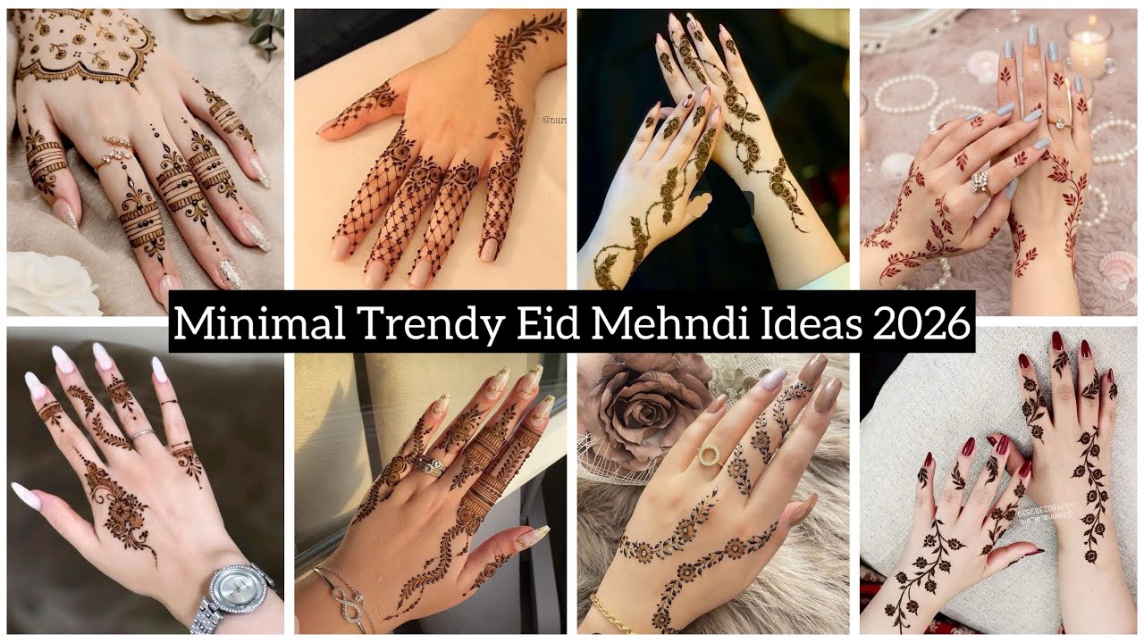 Minimal & Modern Eid Mehndi Designs 2026 | Trendy Unique Mehndi Ideas ✨