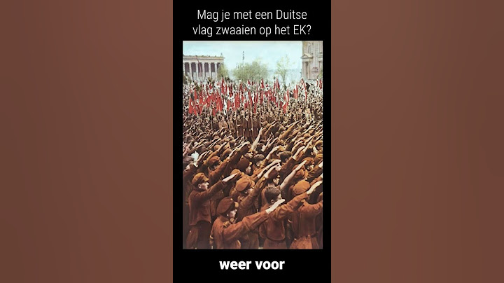 Mag je met een Duitse vlag zwaaien op het EK? 🇩🇪