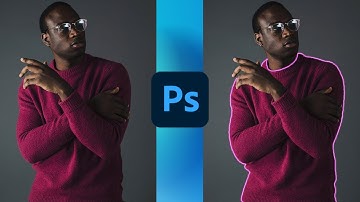How to Create Glowing Lines on Portrait Image - Photoshop Easy Tutorial