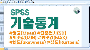 SPSS 기술통계(Descriptives) / 평균(M) / 표준편차(SD) / 최솟값 / 최댓값 / 왜도(skewness) / 첨도(kurtosis) / 논문쓰는남자 / 논쓰남