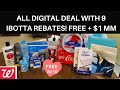 WALGREENS ALL DIGITAL DEAL// OVER $50 IN PRODUCT ALL FREE + $1 MM. GRABBED 9 IBOTTA REBATES 💃