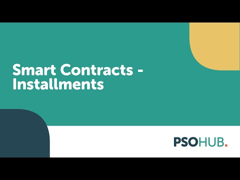 PSOhub demo 7 - Contract Management (Installments)