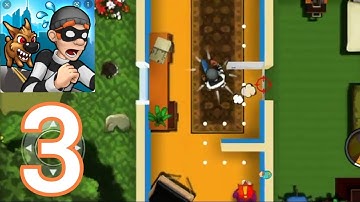 Robbery Bob - Gameplay Walkthrough Part 3 (Android, iOS Gameplay)