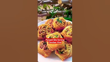 Thumbnail of Cara Membuat Pangsit Mie Goreng Cemilan Viral#shorts