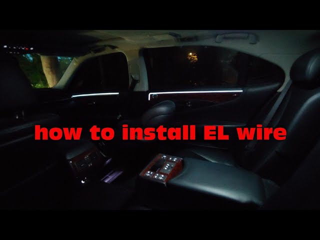 How to install EL Wire [Step-by-Step Installation Guide] 