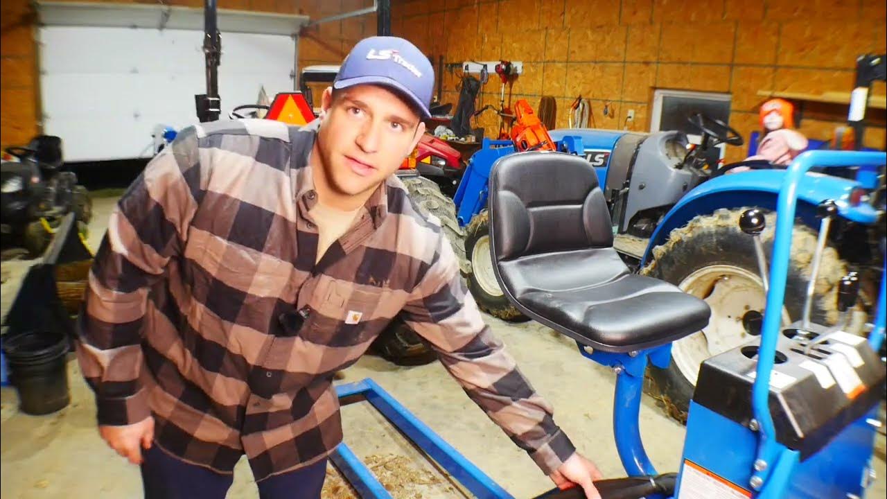 SUPER EASY Backhoe Removal On LS Tractor LS MT240E YouTube
