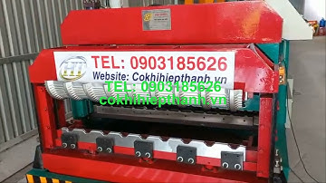 Lắp đặt máy cán tôn 2 tầng 09 sóng và 13 sóng laphong tích hợp dập vòm