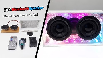 DIY Portable Bluetooth Speaker Mini BoomBox Music Reactive Led Light
