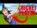 Cricketer tries baseball for the first time