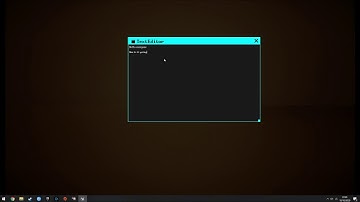 Text Editor created with Unreal 4 UMG