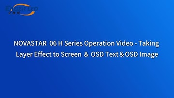 NovaStar Video Wall Controller  H Series Operation 06丨LED Wall Sign Screen & OSD Text& OSD Image