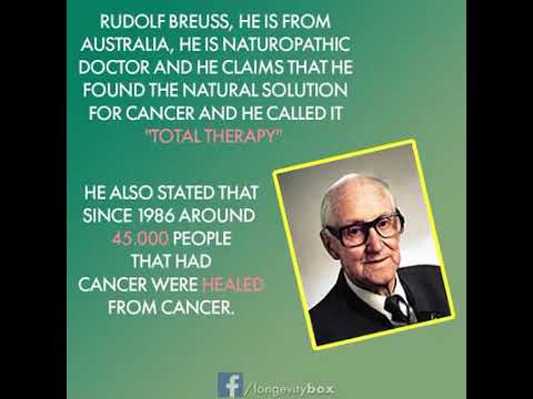 Rudolf Breuss developed a 42-day juice fasting programme to nourish the body and fight cancer.