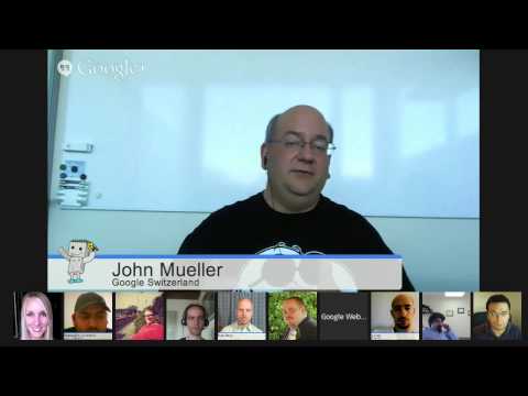 English Google Webmaster Central office-hours hangout