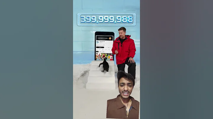 Can I Teach a Penguin To Subscribe? #challenge #mrbeast #mrbeastshorts #remix #shorts #shortsfeed