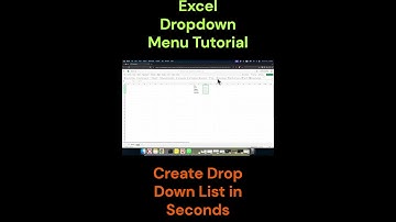 Excel Dropdown Menu Tutorial | Create Drop Down List in Seconds in 2025 #shorts