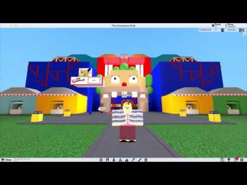 Roblox Theme Park Tycoon 2 The Simpsons Ride Youtube - the simpsons ride universal fl roblox