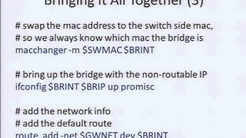 DEFCON 19: A Bridge Too Far: Defeating Wired 802.1x with a Transparent Bridge Using Linux
