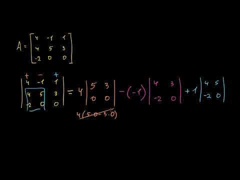 3x3 მატრიცის დეტერმინანტი: სტანდარტული მეთოდი (2-დან 1)
