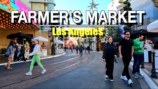 Farmers Market and The Grove Walking Tour 2023 | 5k 60 | Natural Sounds