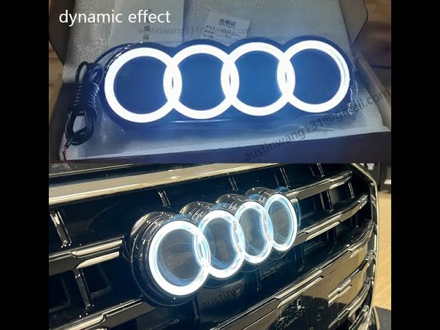 Dynamic Audi Rings  Audi Rings Light up 2021 ( Two Dynamic Effects) 