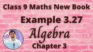 9th Maths Example 3.27 Algebra Chapter 3 Factorising the Quadratic Polynomial TN Syllabus AlexMaths