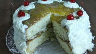 Coconut Pineapple Cake Recipe - Holiday Dessert - I Heart Recipes