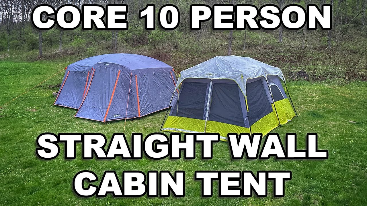 Core Equipment 6-Person Straight Wall Cabin Tent With Screen Room