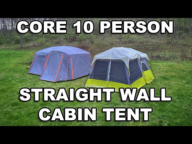 First Look! CORE 10 Person Straight Wall Tent [Family Camping] 