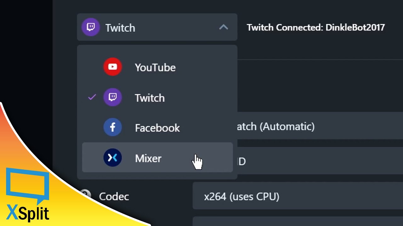 Managing Multiple Stream Accounts How To Stream To Mixer Xsplit Gamecaster V4 Tutorial Youtube