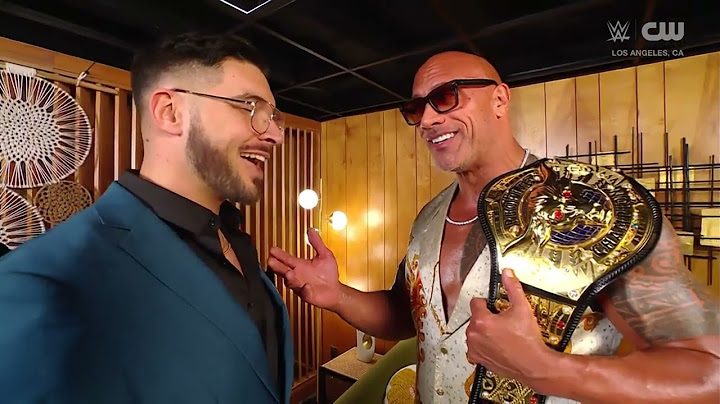 The Rock & Ethan Page Face-To-Face: NXT, Jan. 7, 2025