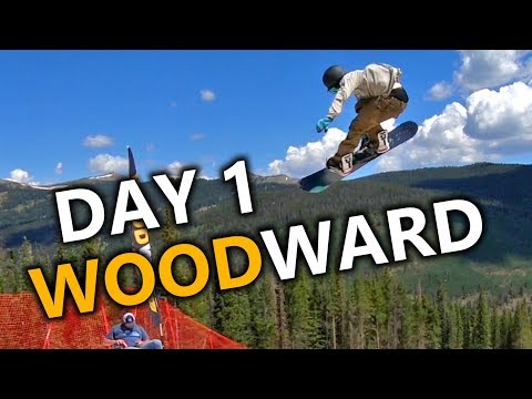 Day 1 Snowboarding at Woodward Copper